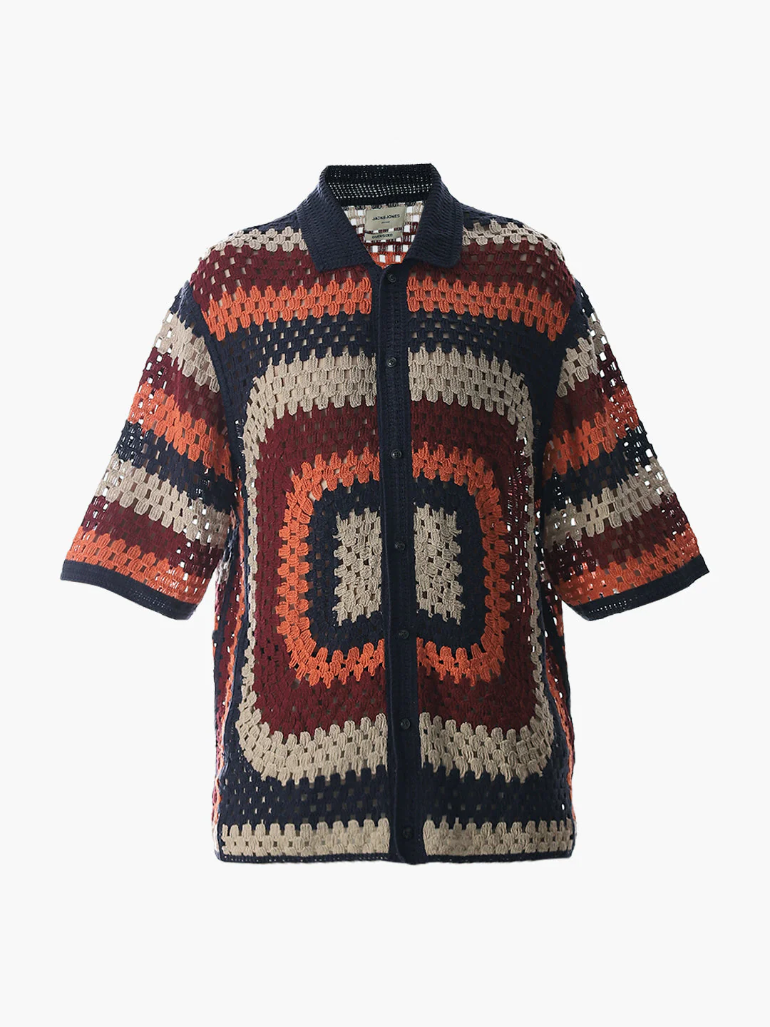 Multi-Colour Knitted Crochet Shirt - Image 7