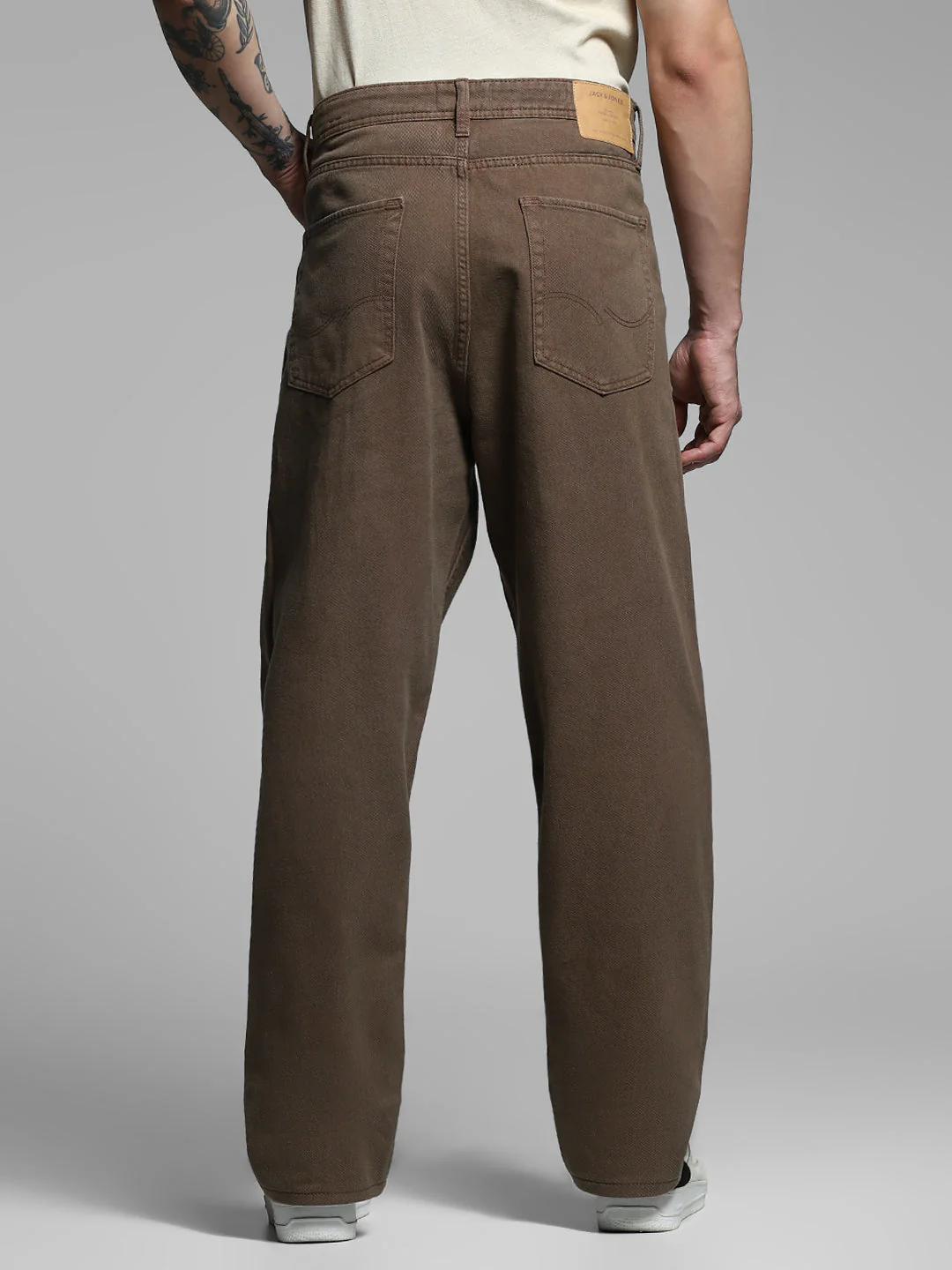 Dark Brown Mid Rise Pants - Image 3
