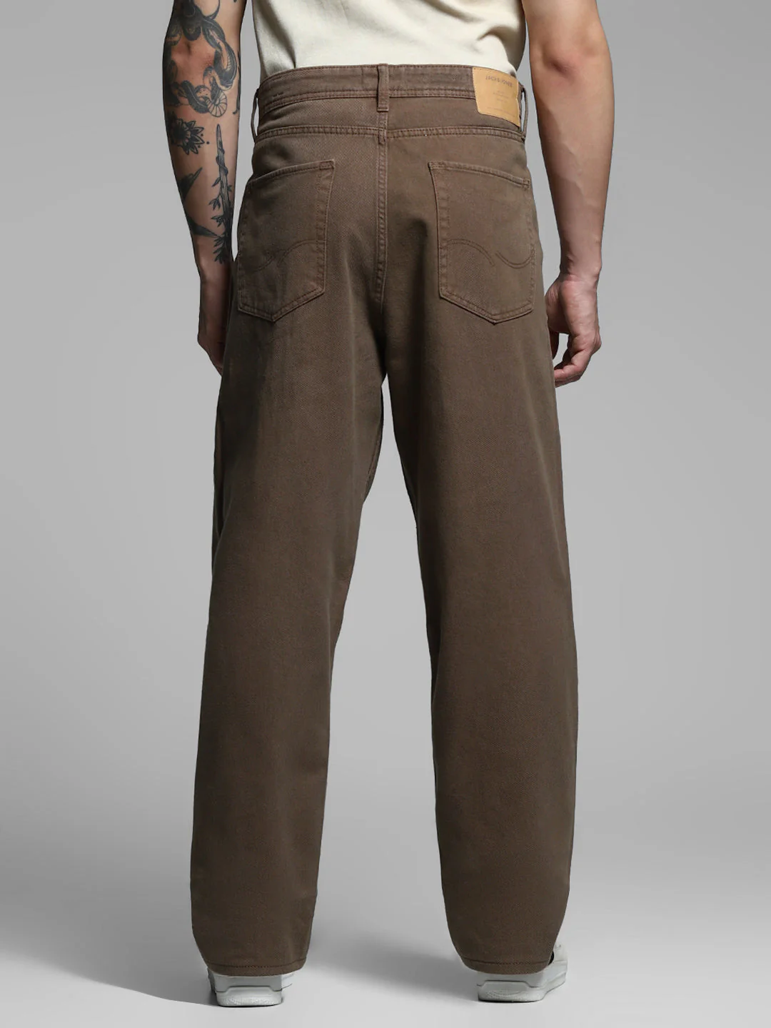 Dark Brown Mid Rise Pants - Image 9