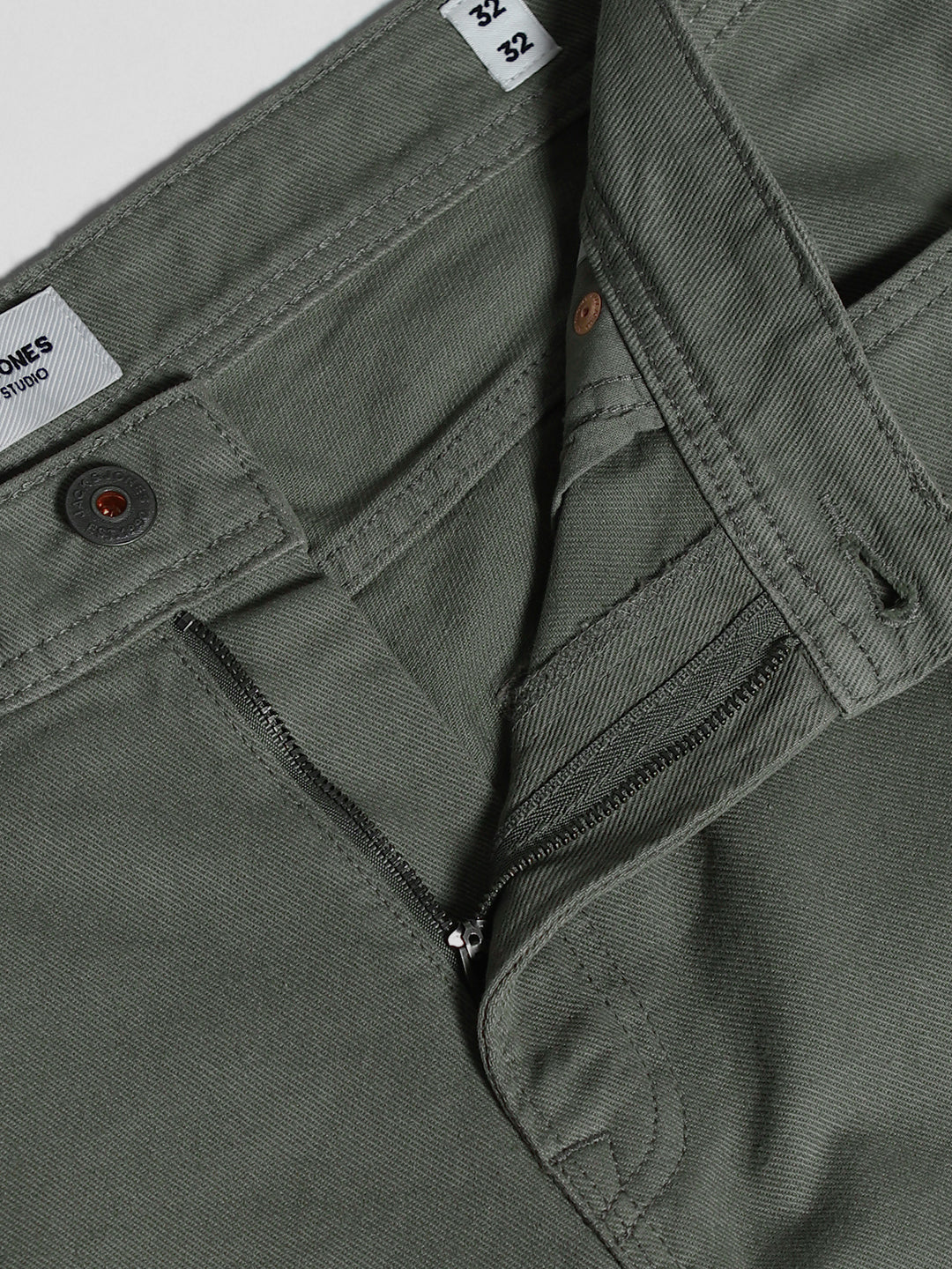 Dark Green Mid Rise Pants - Image 5