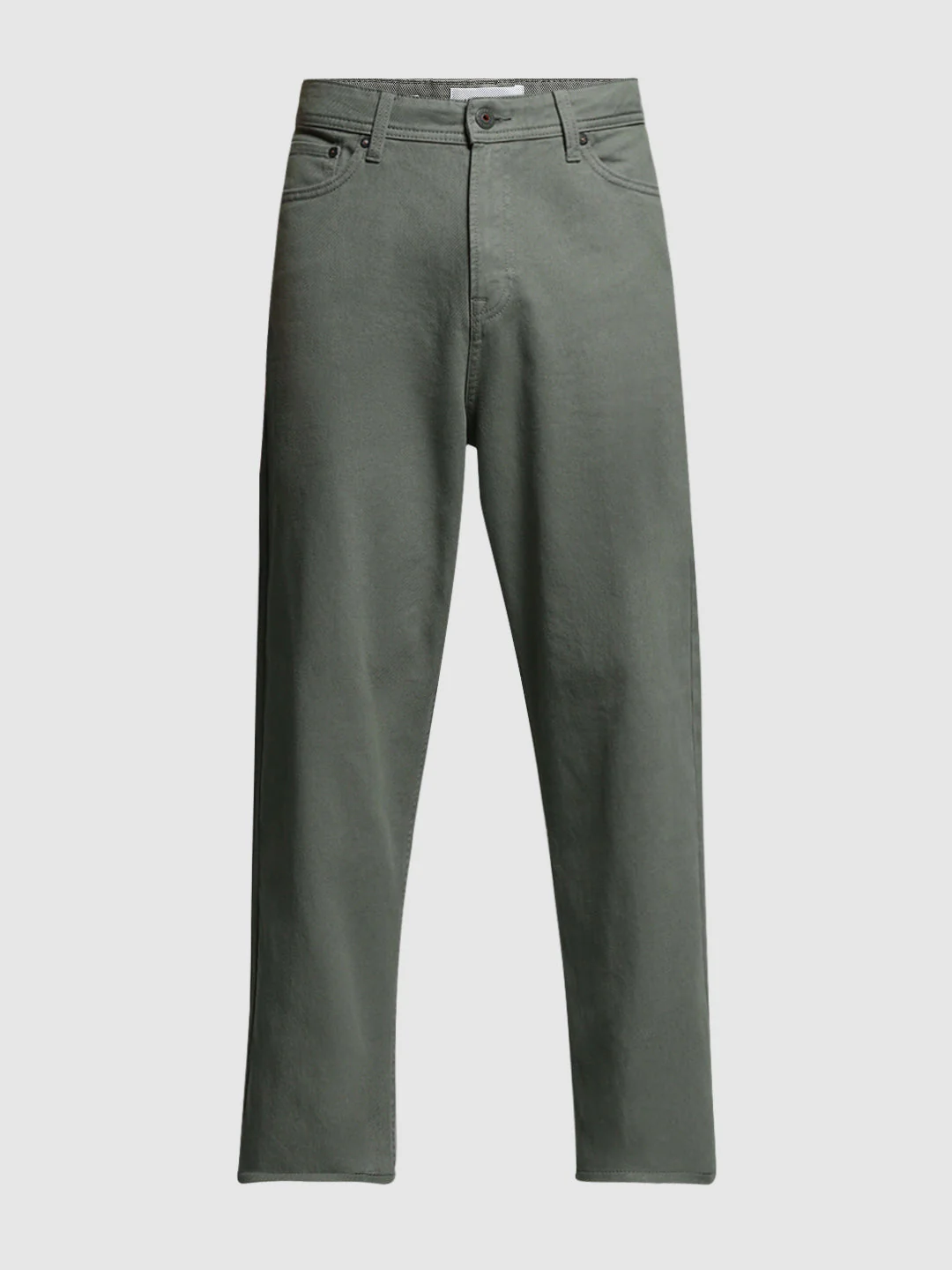 Dark Green Mid Rise Pants - Image 7