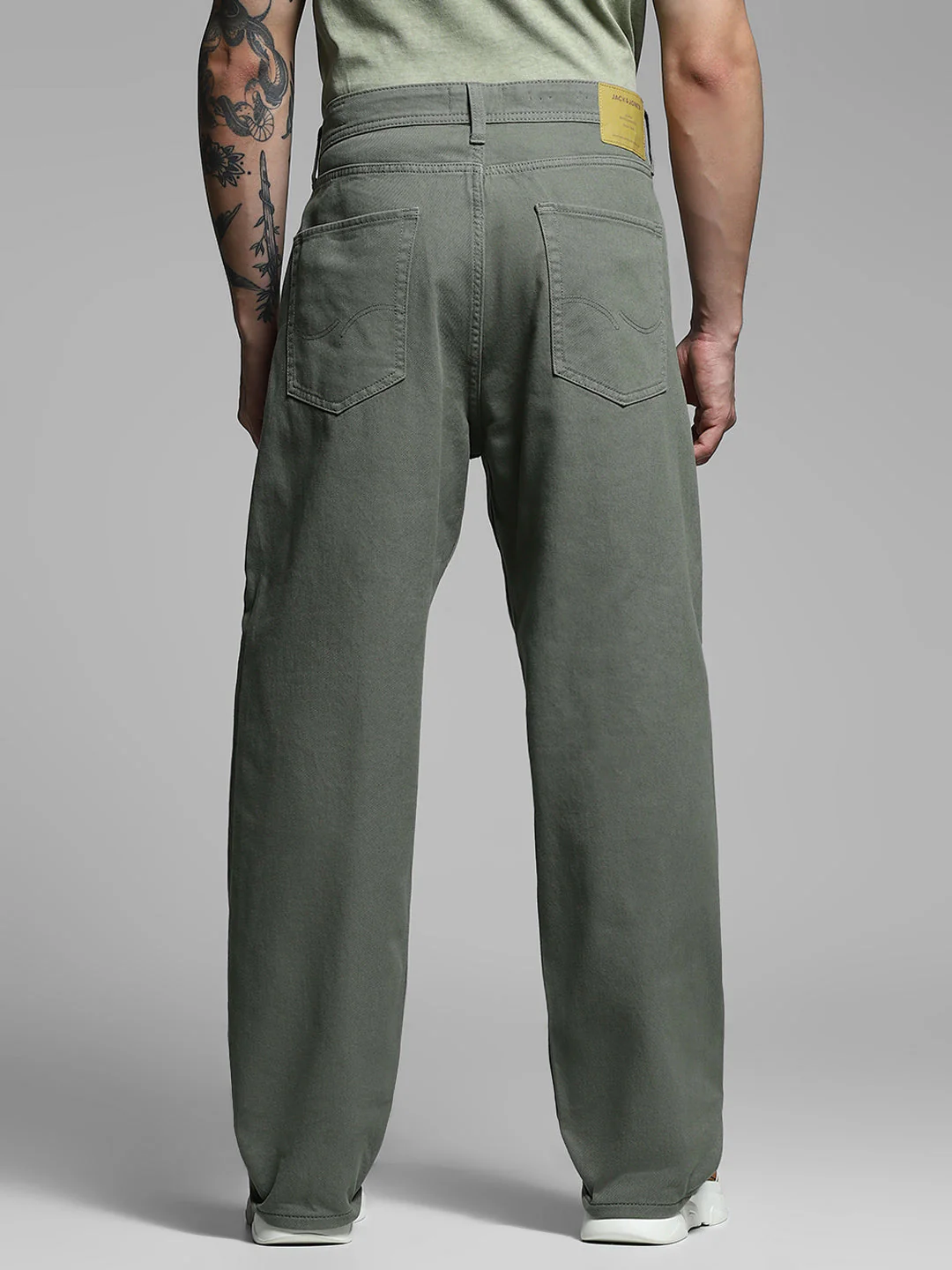 Dark Green Mid Rise Pants - Image 9