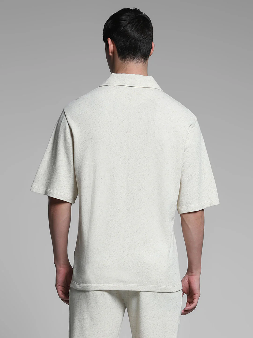 Off-White Cotton Co-ord Oversized Shirt - Image 4