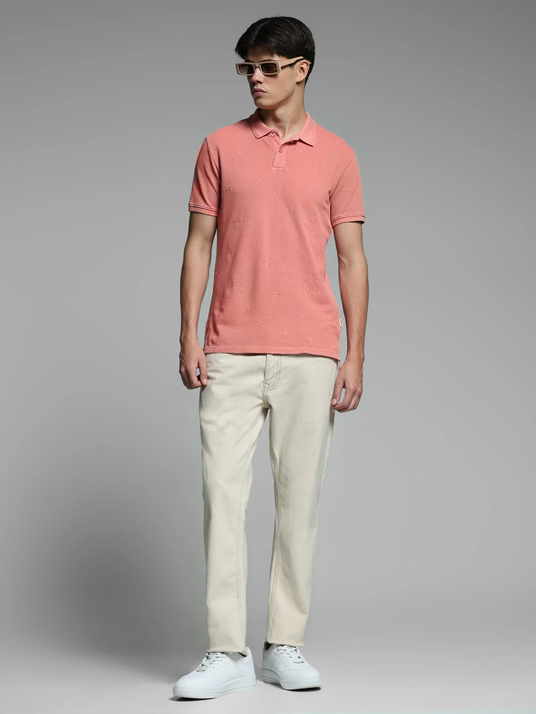 Shell Pink Embroidered Polo - Image 6