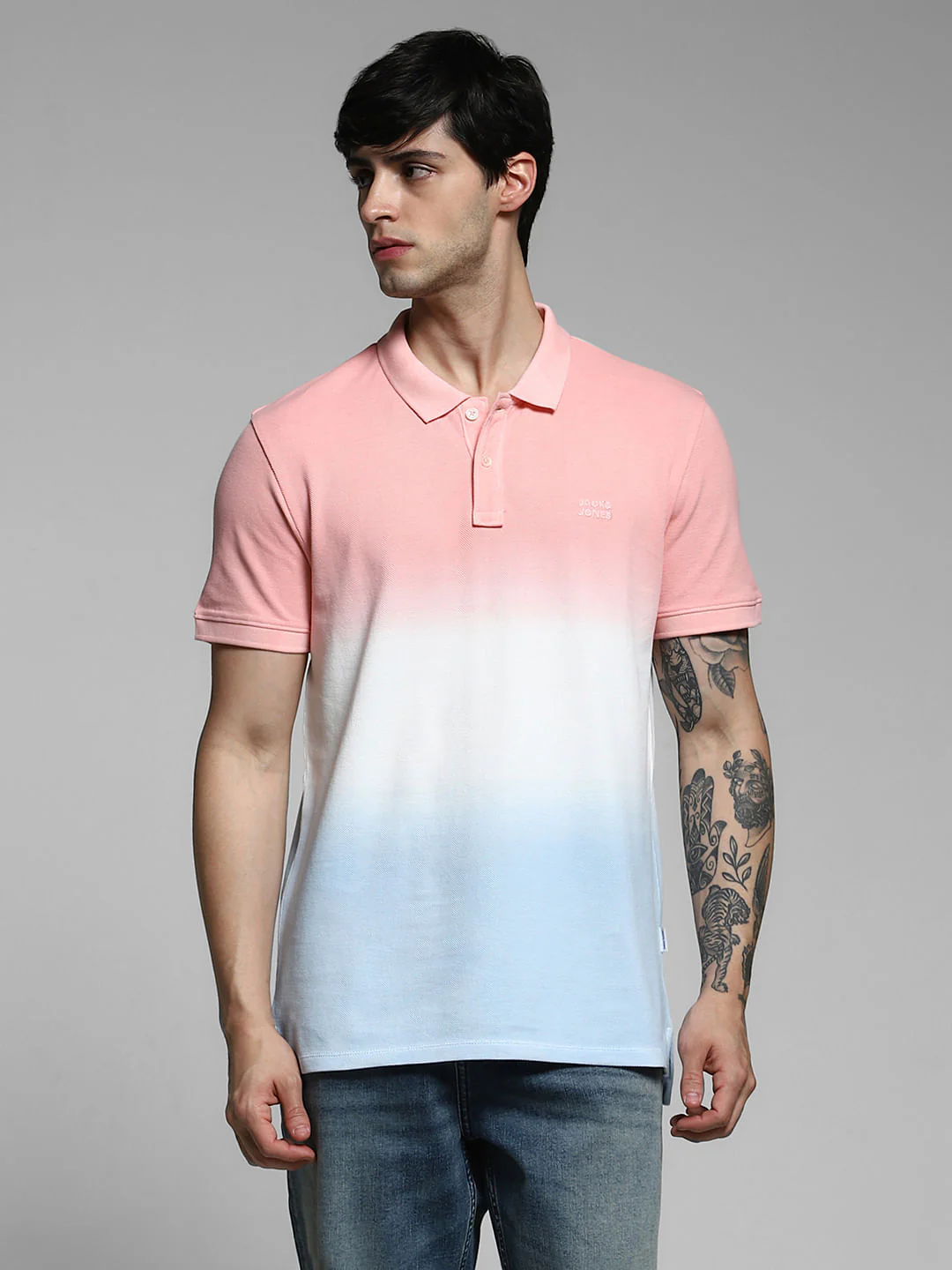 Pink Ombre Cotton Polo - Image 2