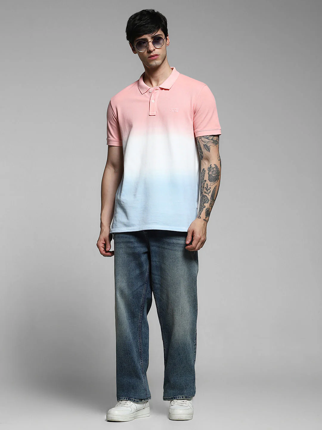 Pink Ombre Cotton Polo - Image 6