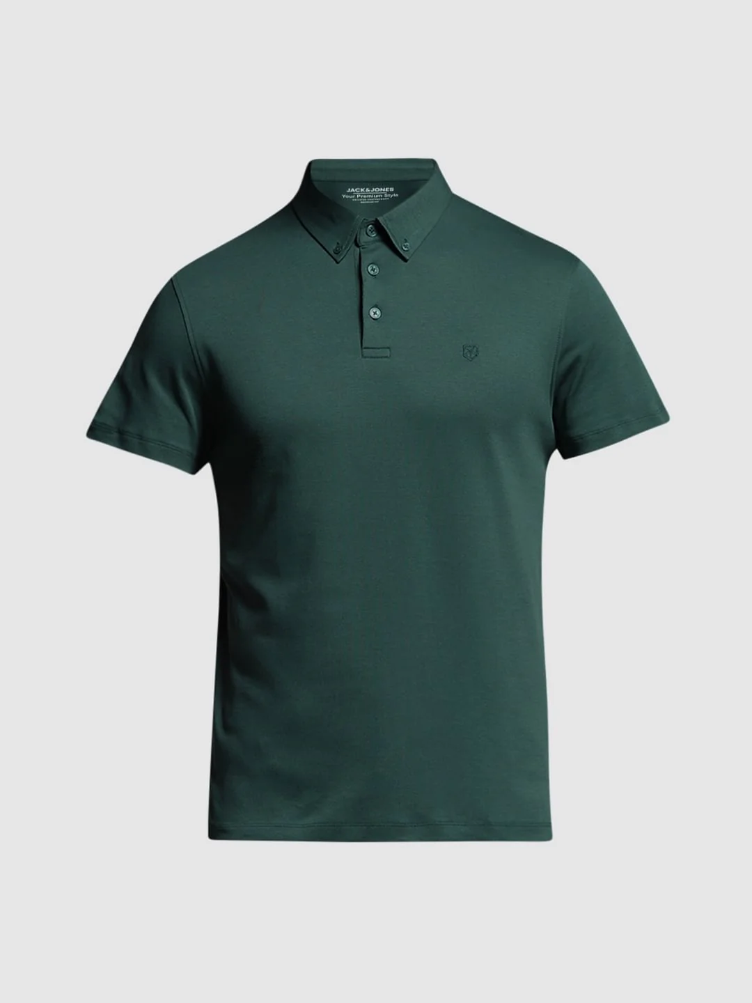 Dark Green Cotton Polo - Image 7