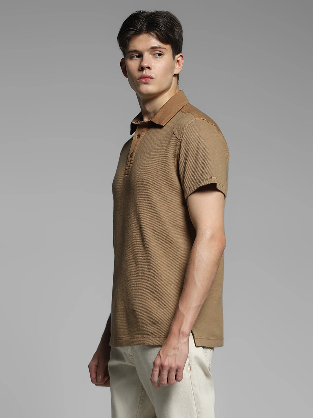 JACK&JONES Brown Cotton Polo - Image 3