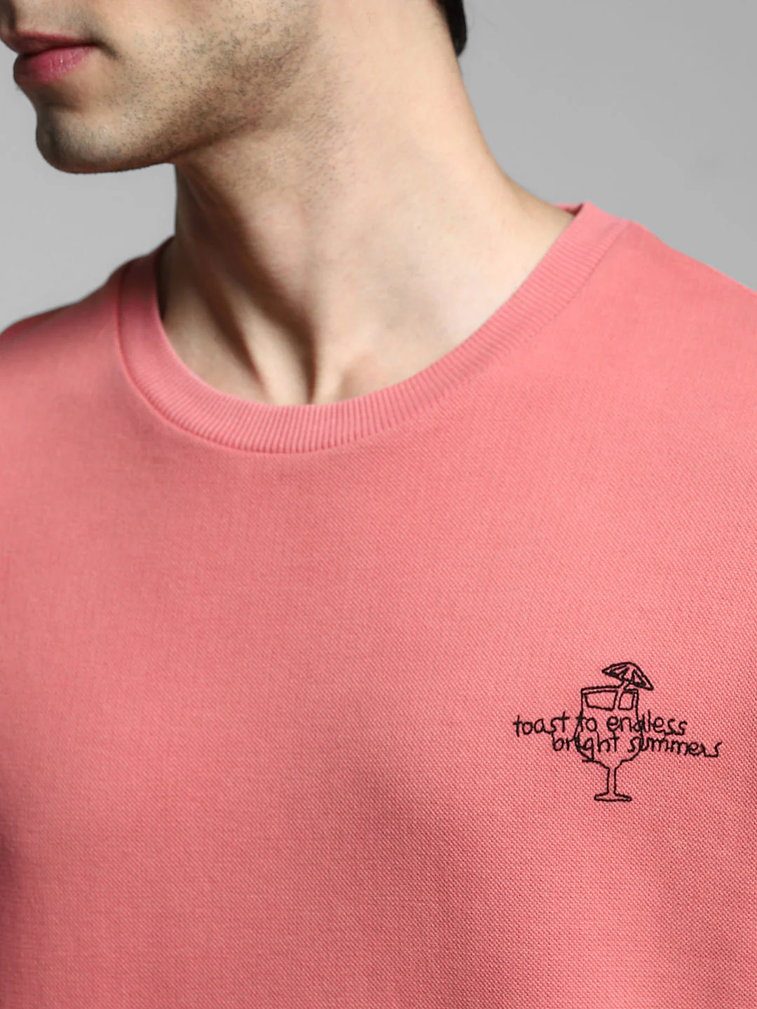 Shell Pink Printed Boxy Fit T-shirt - Image 5