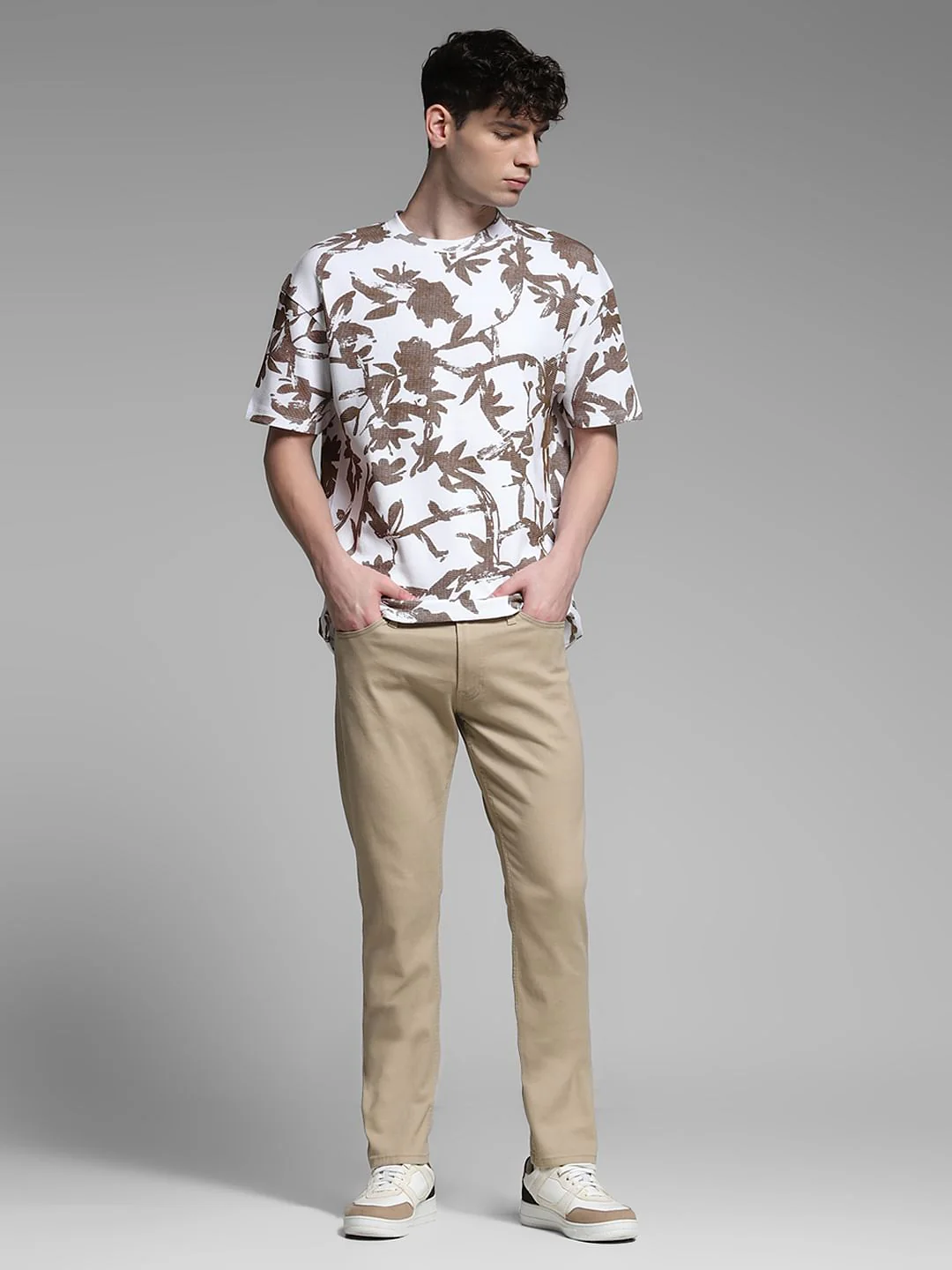 White Printed Cotton T-Shirt - Image 6