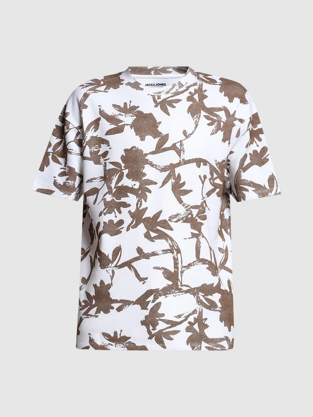 White Printed Cotton T-Shirt - Image 7