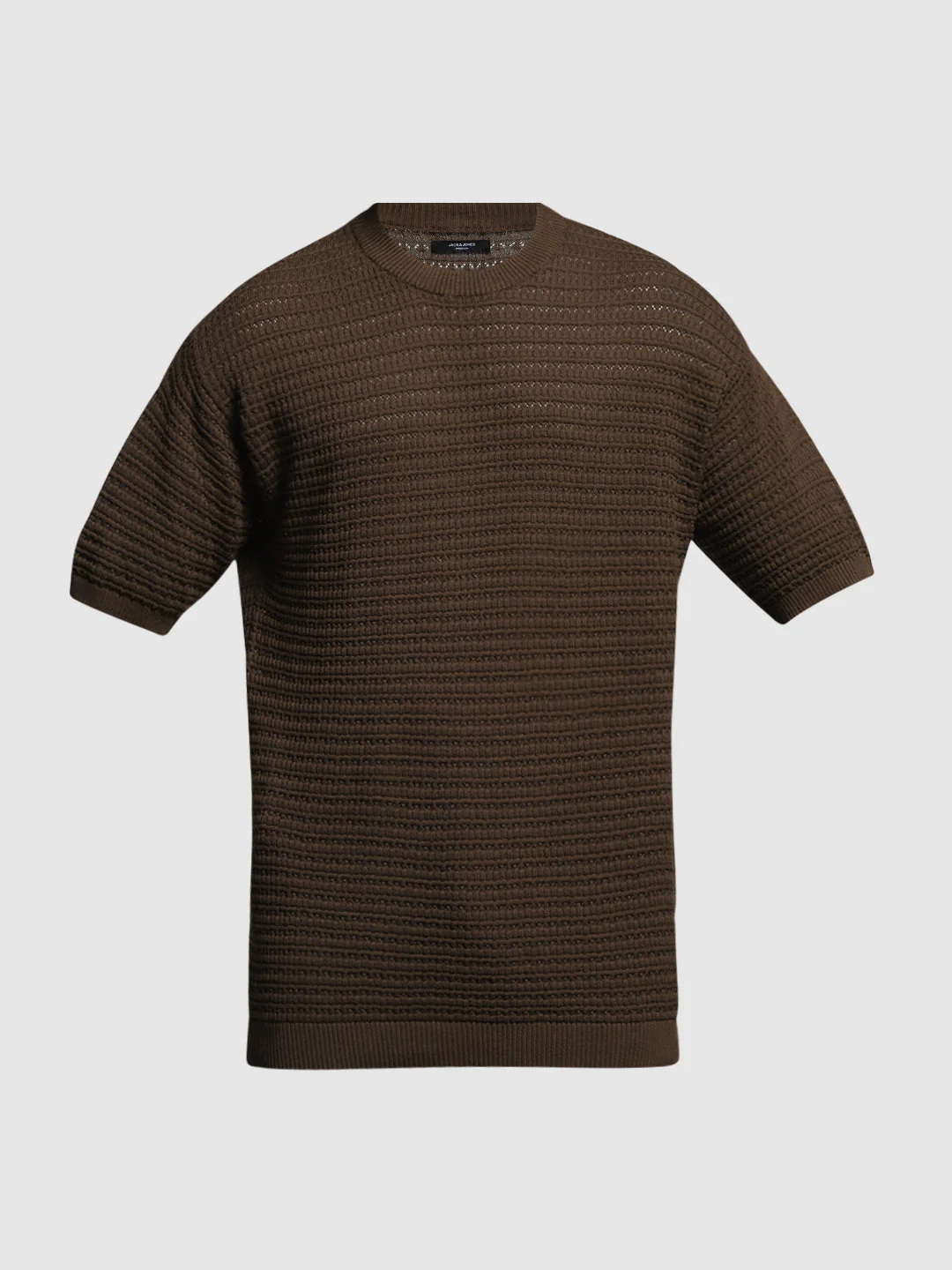 Dark Brown Cotton Oversized T-shirt - Image 7
