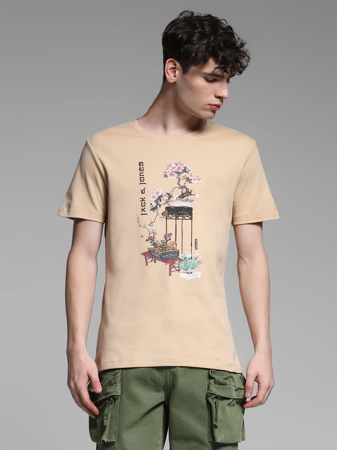 Cotton Printed Crew Neck T-shirt - Image 2