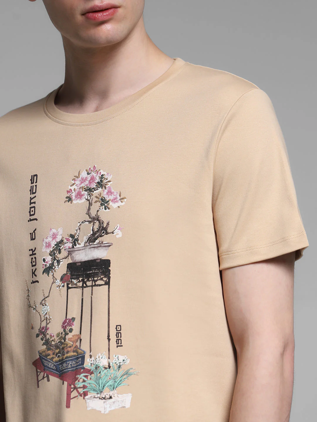 Cotton Printed Crew Neck T-shirt - Image 5