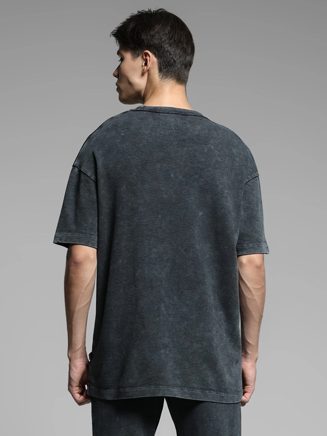 Black Cotton Oversized T-shirt - Image 4
