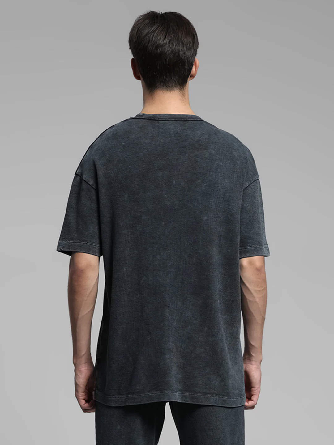 Black Cotton Oversized T-shirt - Image 9