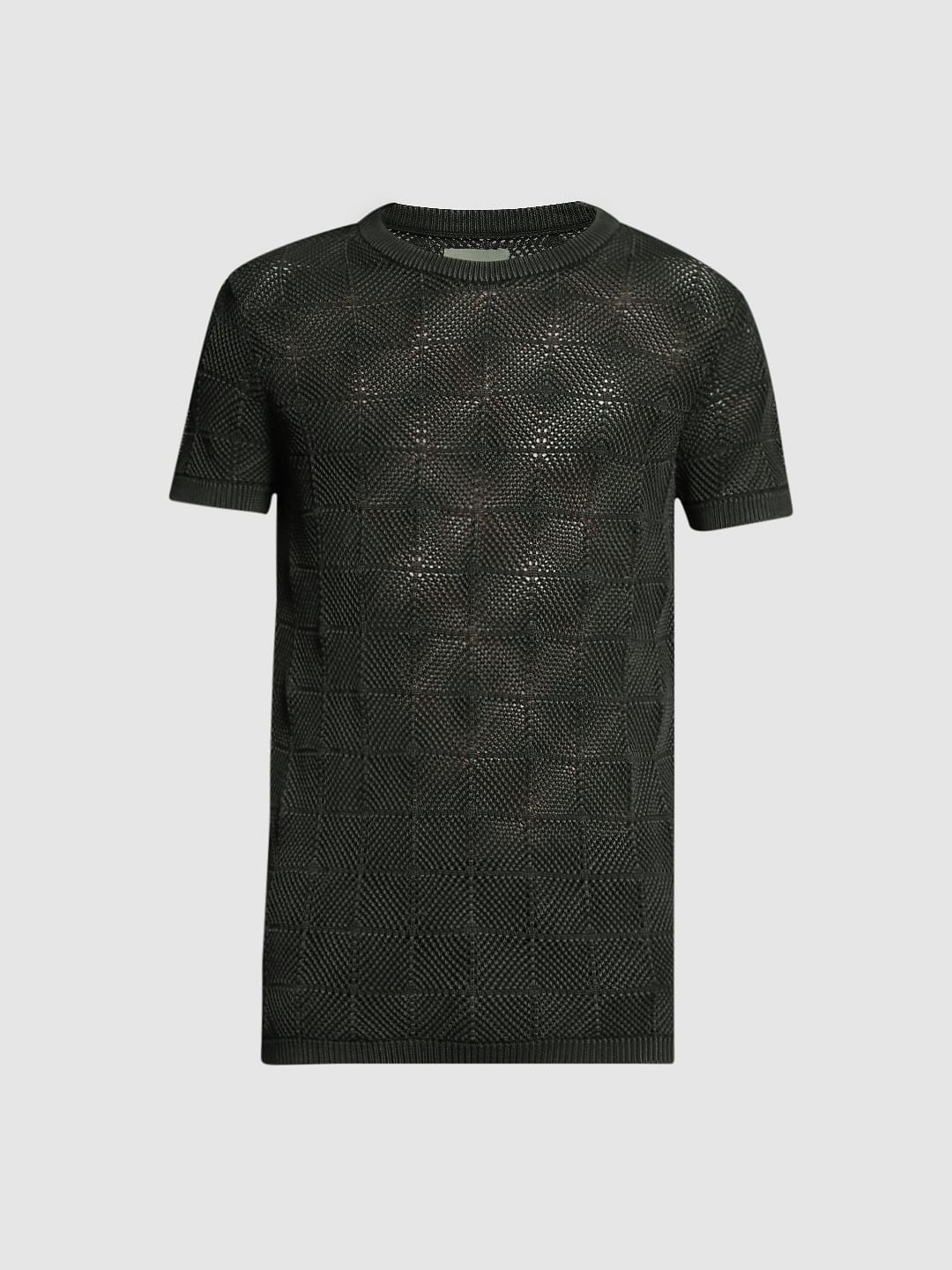 Olive Jacquard Pullover - Image 7