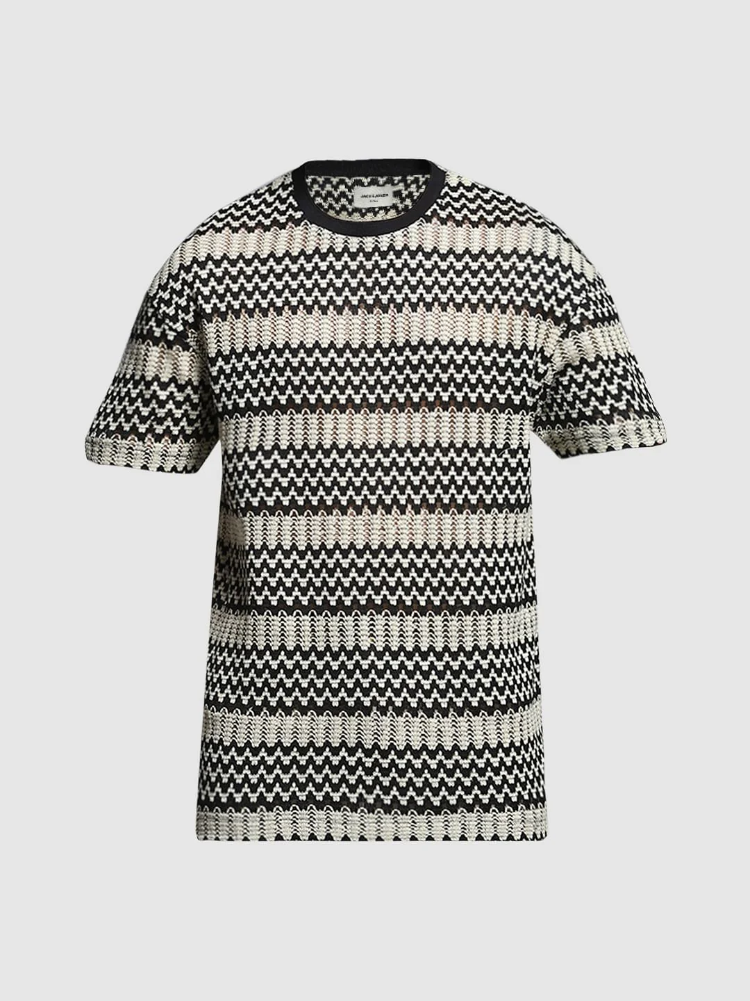 Black Colourblocked Boxy Fit T-shirt - Image 7