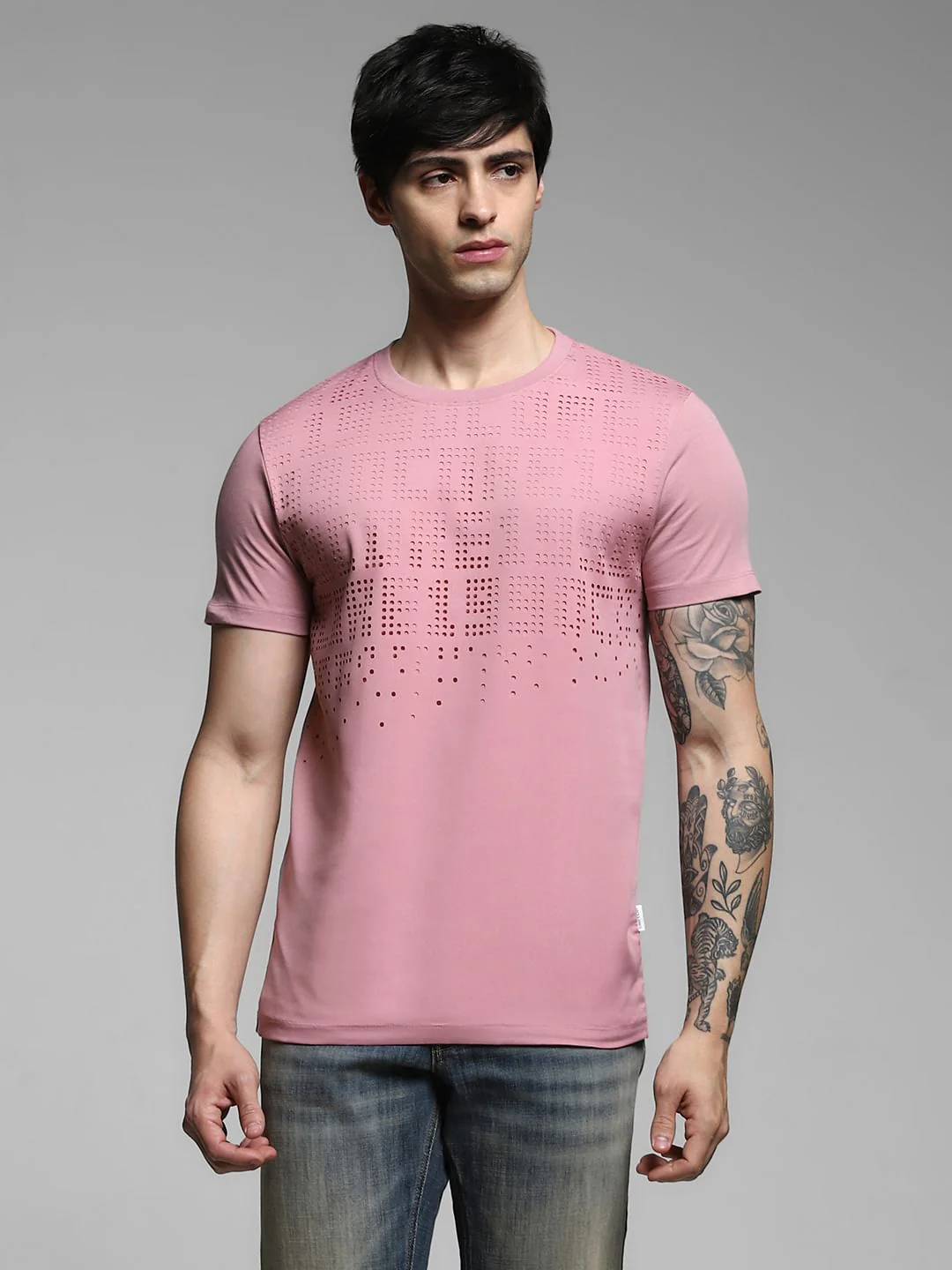 Lilac Crew Neck T-shirt - Image 2