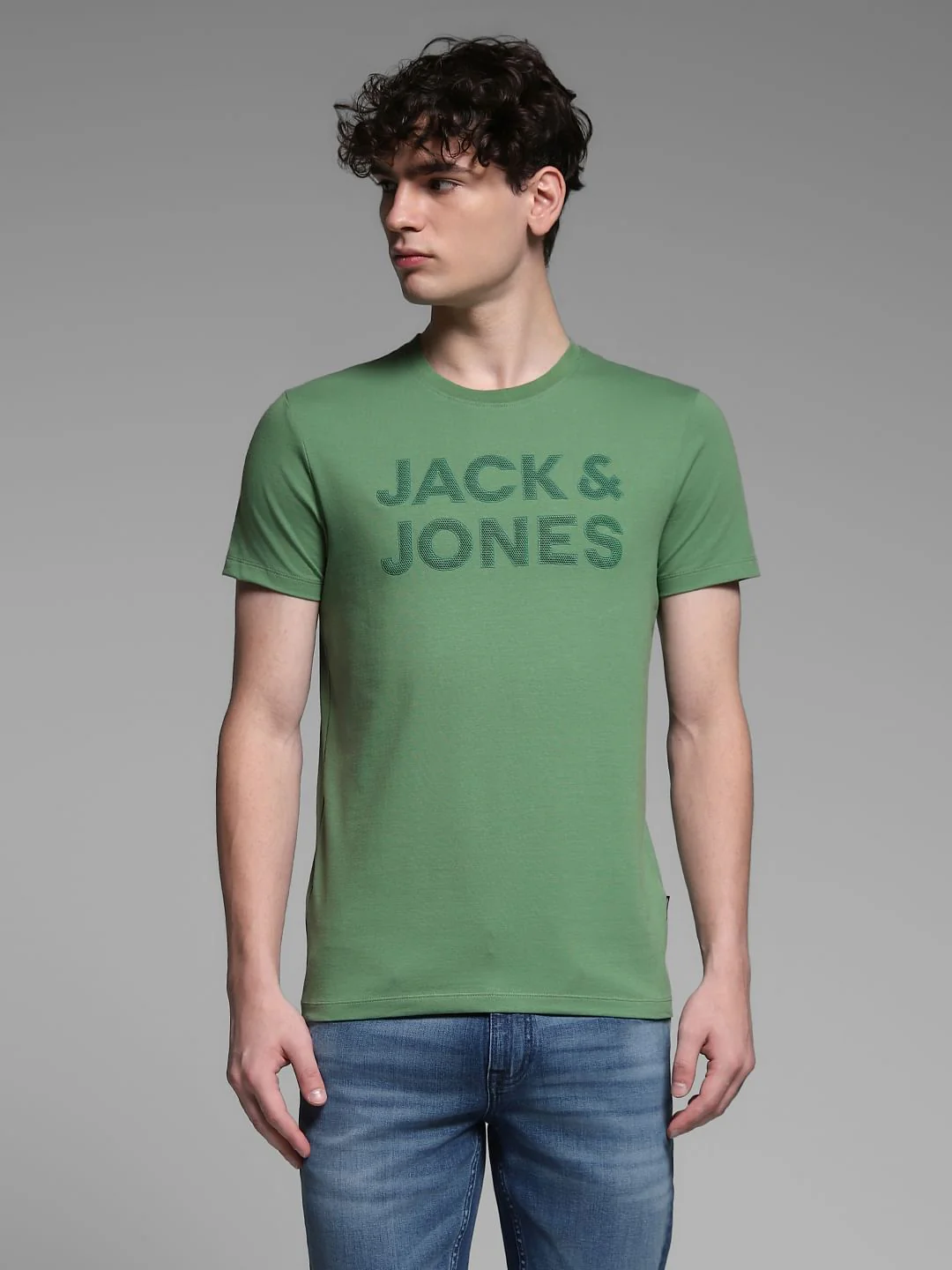 Green Logo Print T-shirt - Image 2