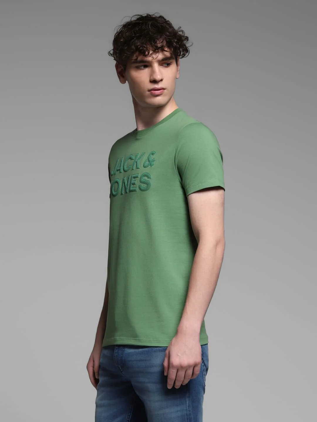 Green Logo Print T-shirt - Image 3