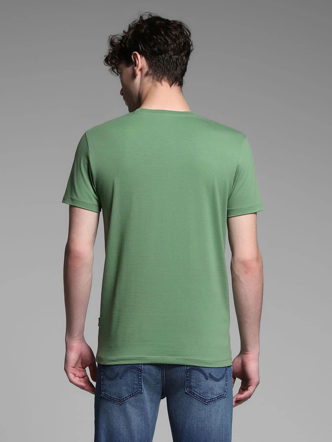 Green Logo Print T-shirt - Image 4