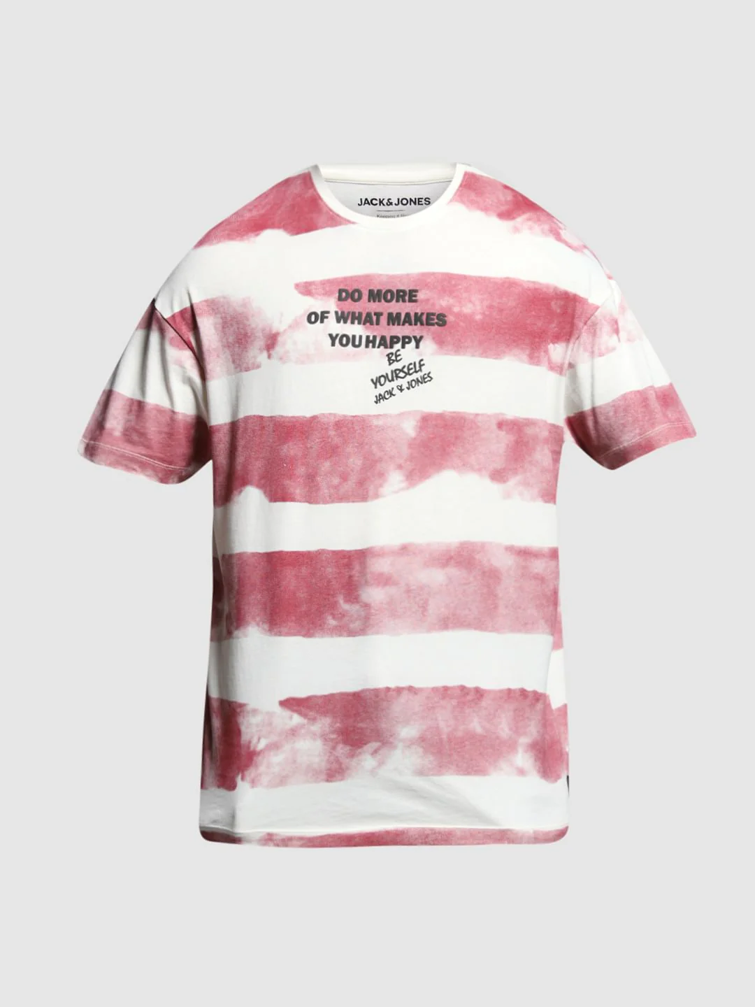 Red Colourblocked Cotton T-shirt - Image 7