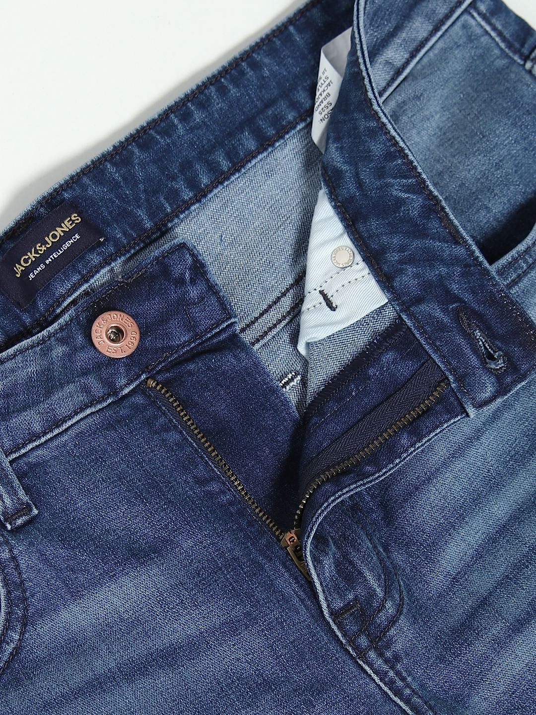 Blue Low Rise Glenn Slim Fit Jeans - Image 5