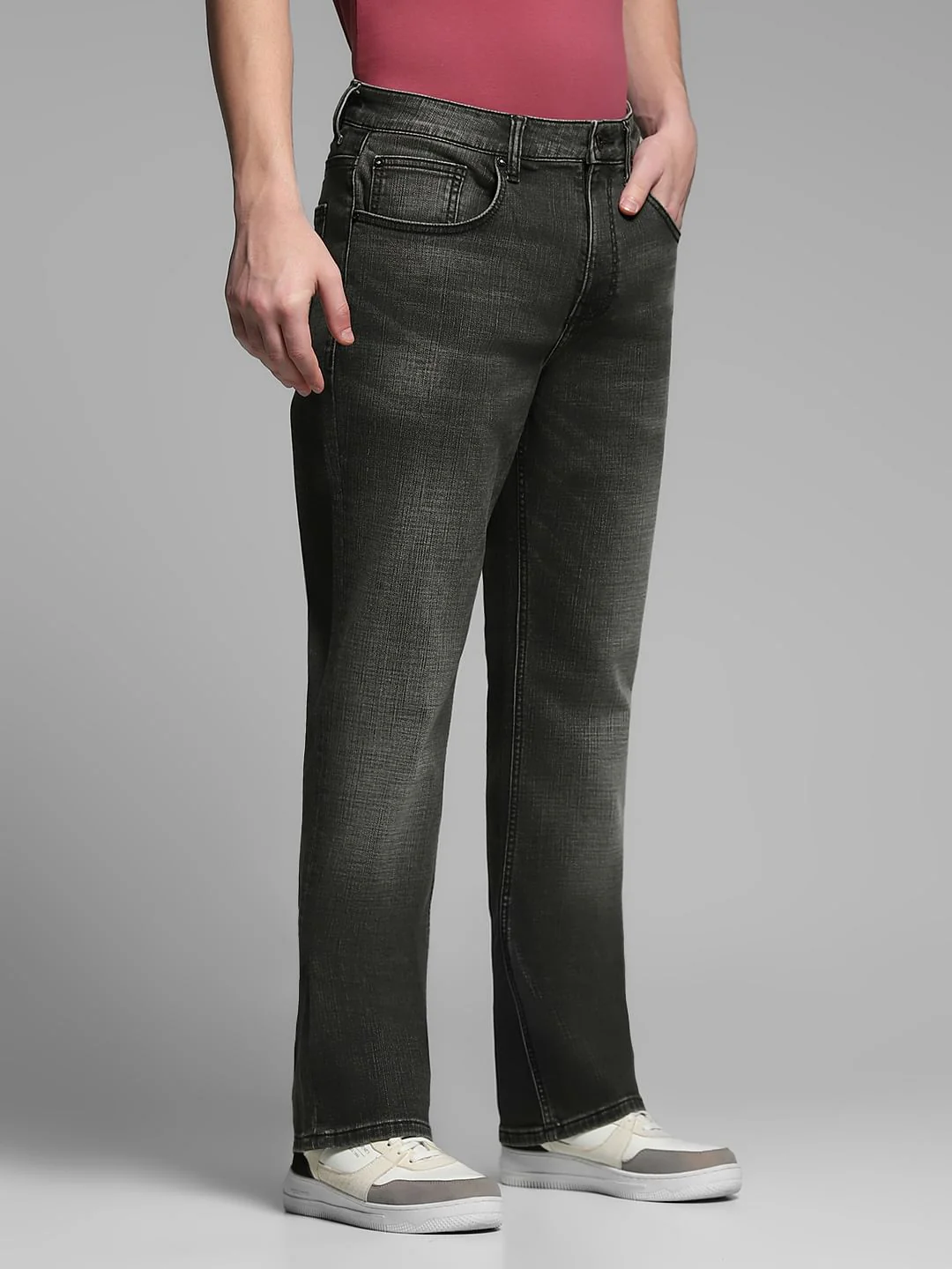Green High Rise Cliff Bootcut Jeans - Image 2