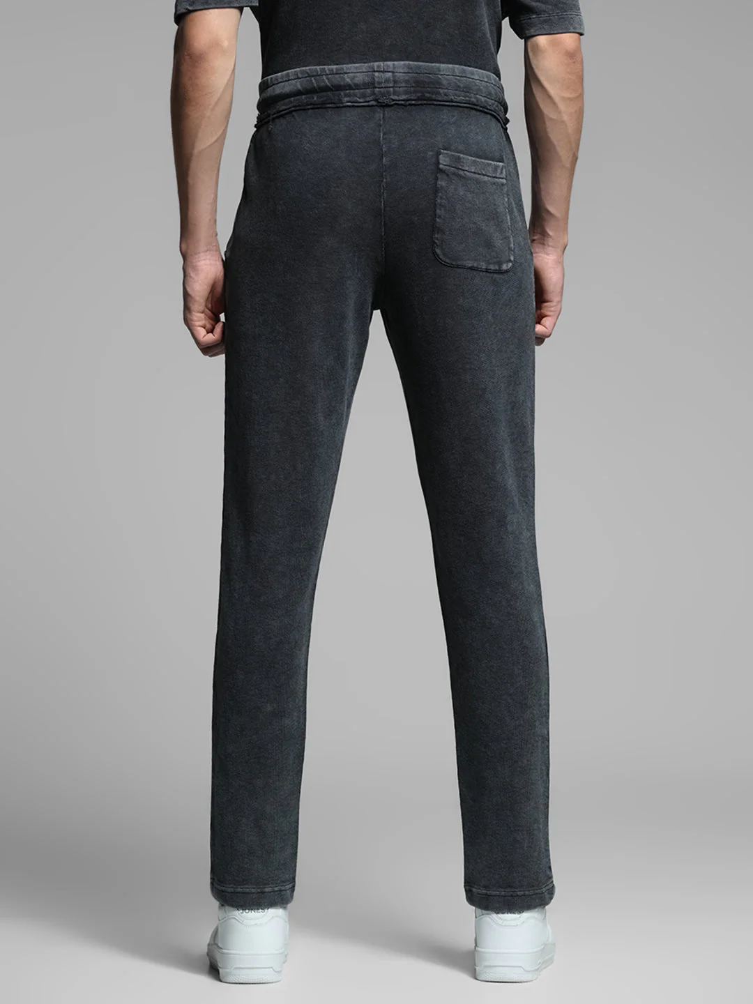 Black Mid Rise Cotton Pants - Image 8
