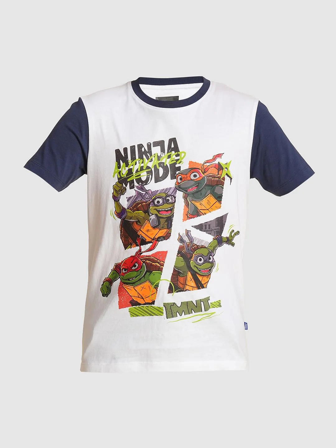 Boys White Ninja Turtles Print T-shirt - Image 7