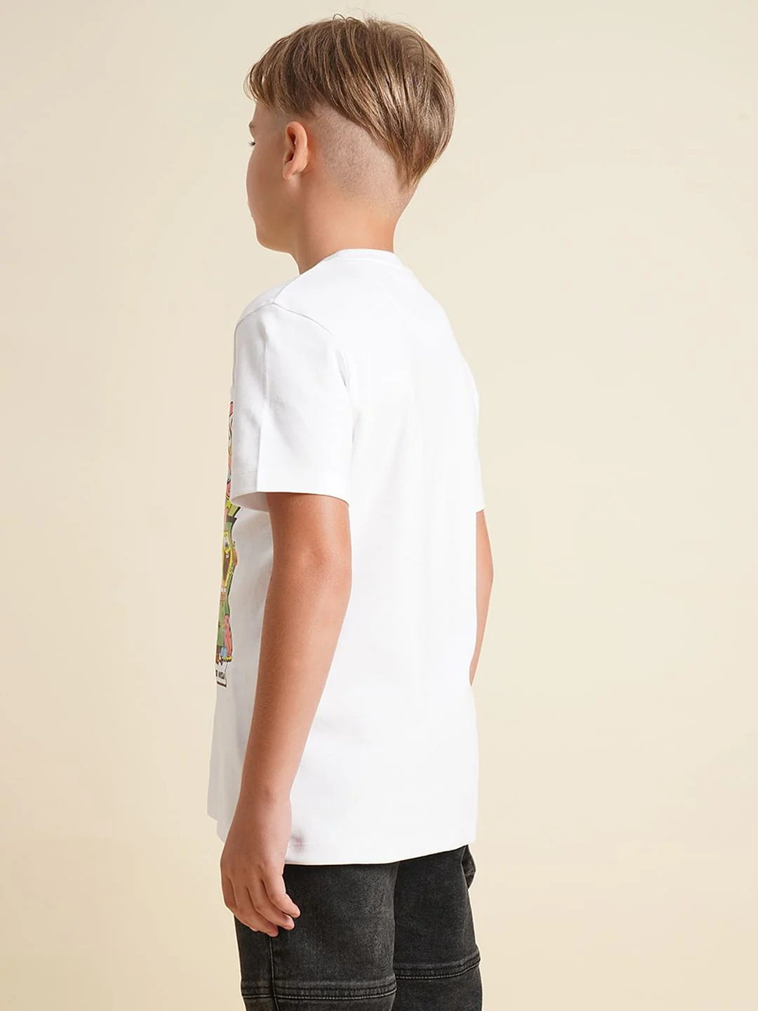 Boys White SpongeBob Print T-shirt - Image 4