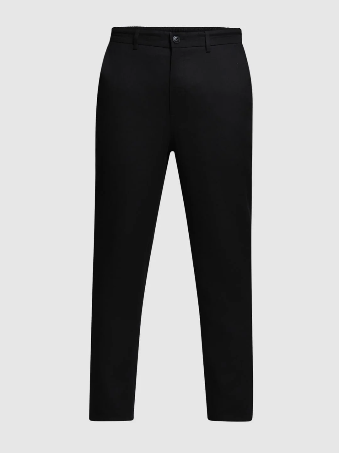 Black Mid Rise Cotton Pants - Image 7