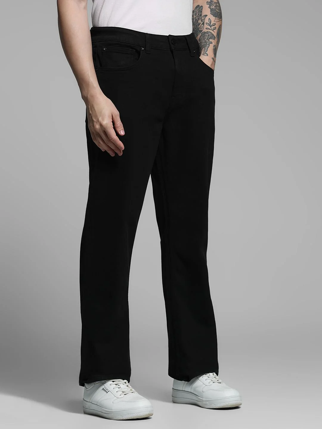 Black High Rise Cliff Bootcut Jeans - Image 2