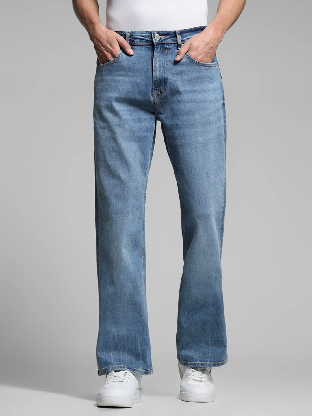 Light Blue High Rise Cliff Bootcut Jeans