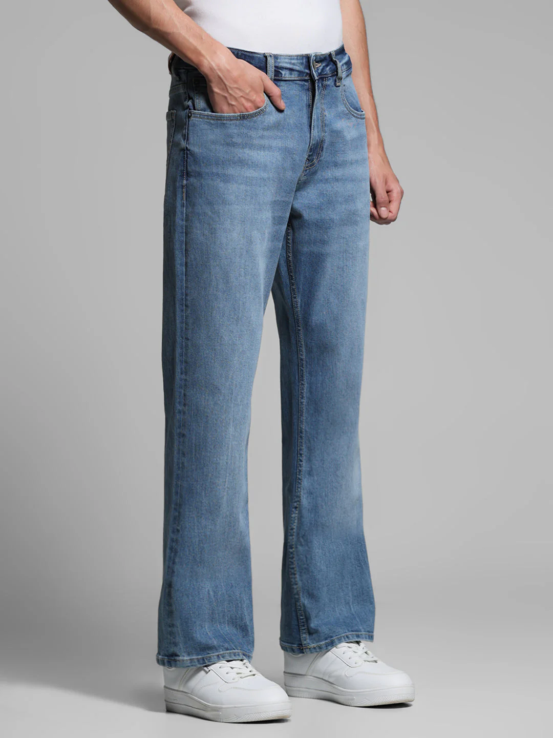 Light Blue High Rise Cliff Bootcut Jeans - Image 2