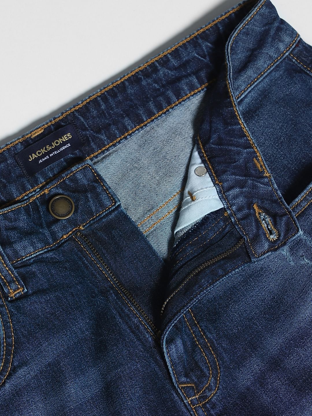 Blue Distressed Cliff Bootcut Jeans - Image 5