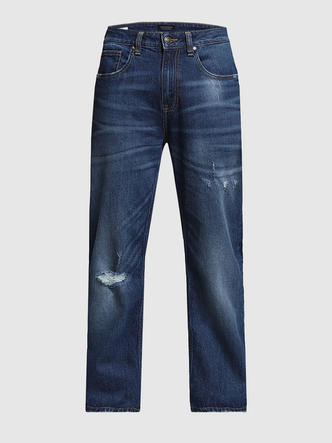 Blue Distressed Cliff Bootcut Jeans - Image 7