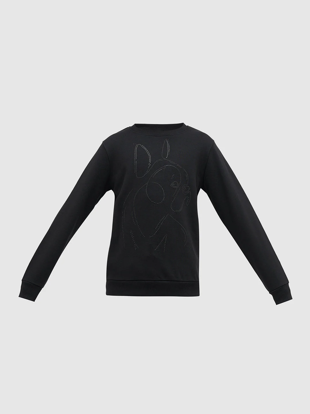 Boys Black Frenchie Print Sweatshirt - Image 7
