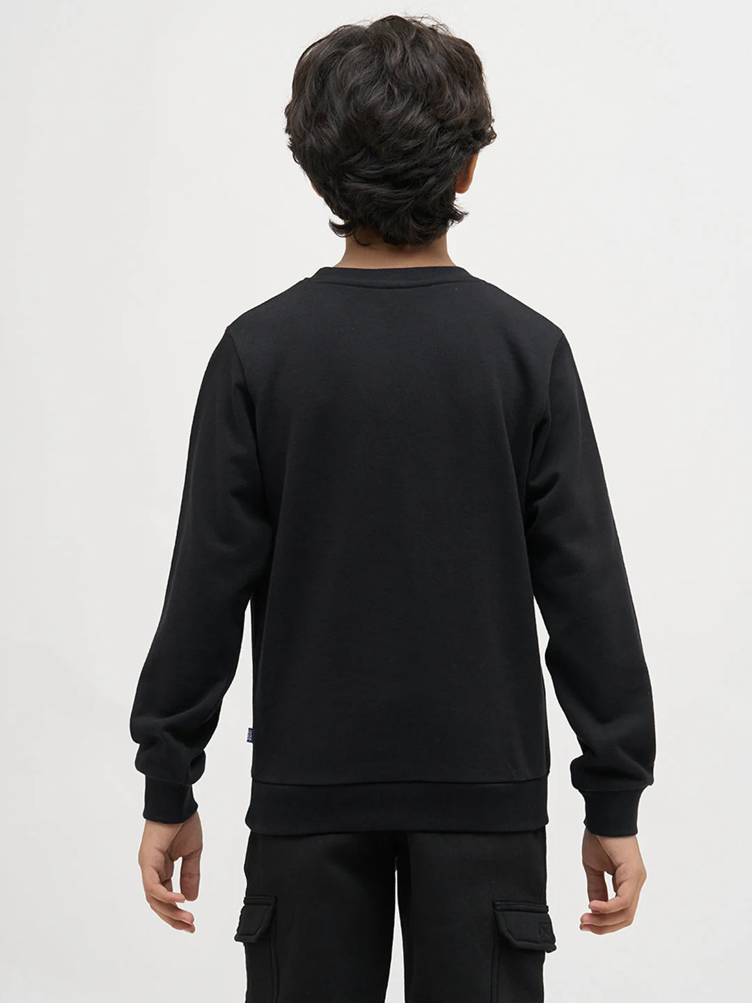 Boys Black Frenchie Print Sweatshirt - Image 9