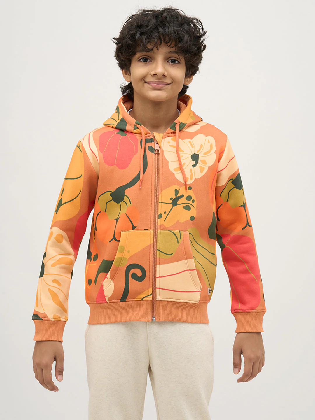 Boys Printed Hooded Sweatshirt - Image 8