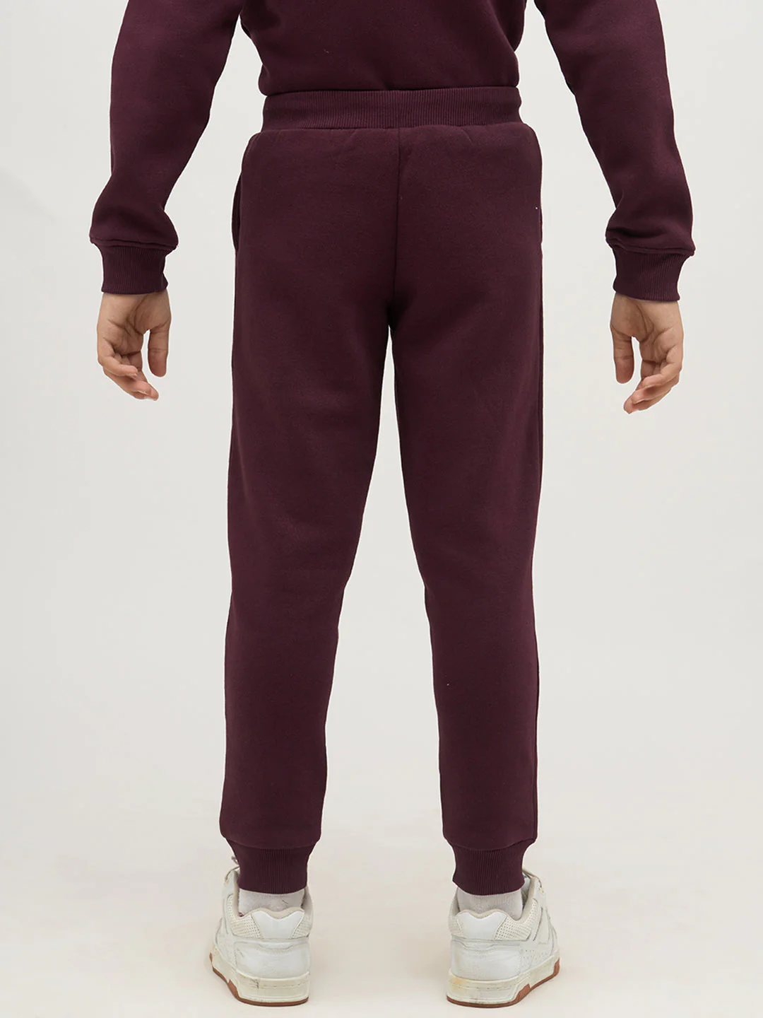 Boys Logo Text Sweatpants - Maroon - Image 9