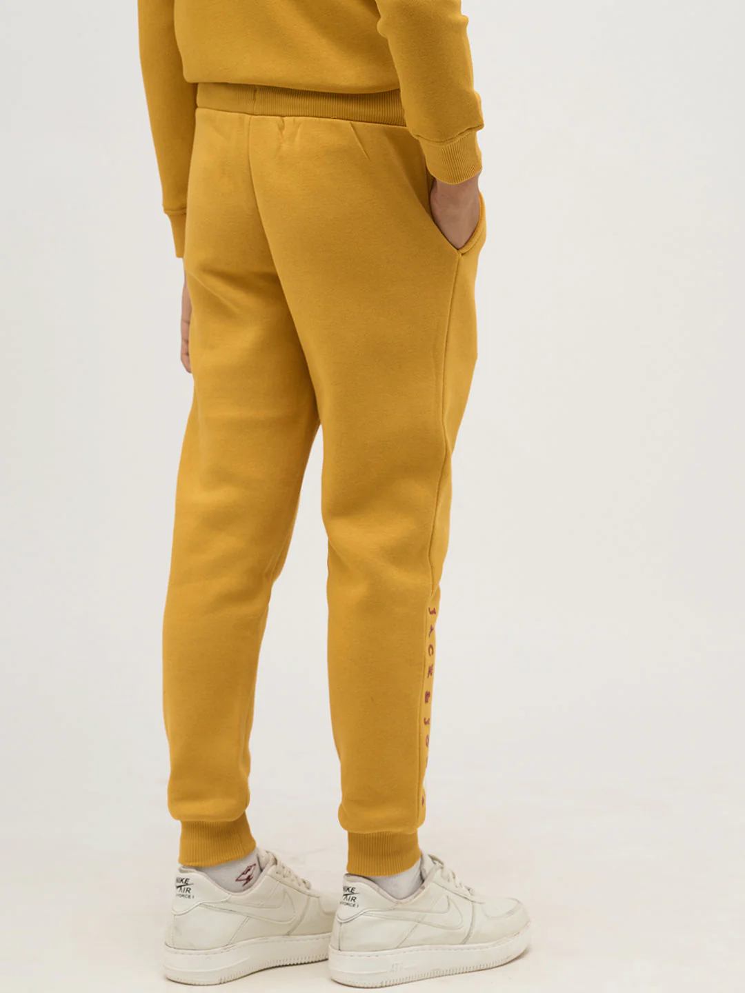 Boys Logo Text Sweatpants - Yellow - Image 4