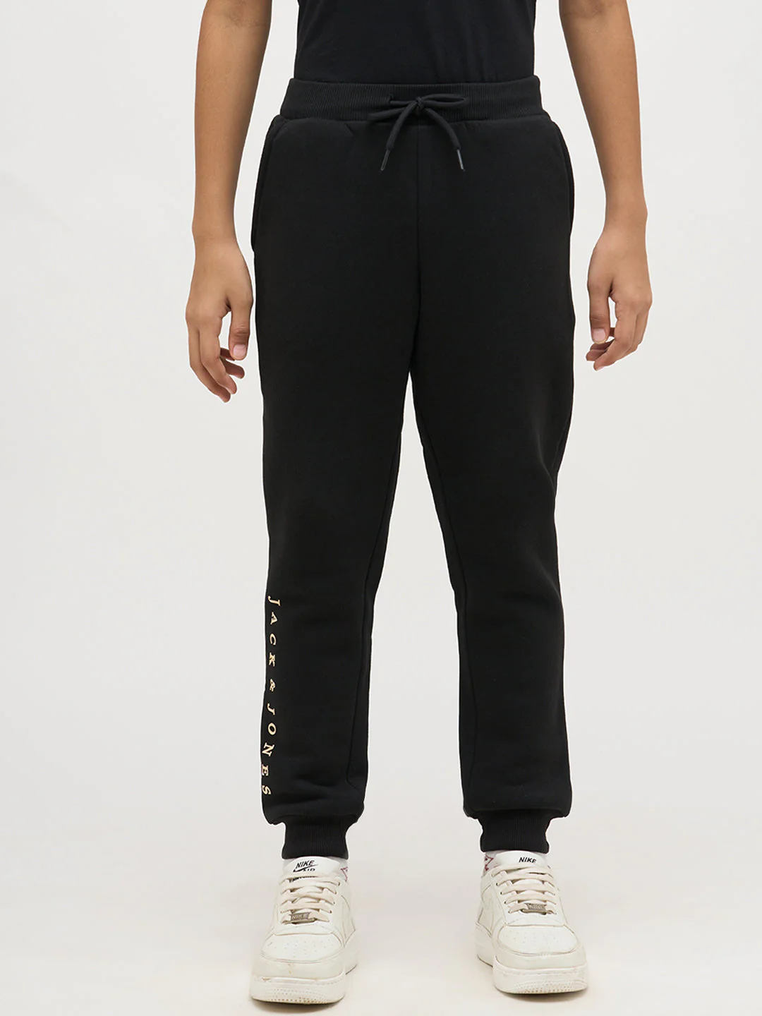 Boys Logo Text Sweatpants - Black - Image 8