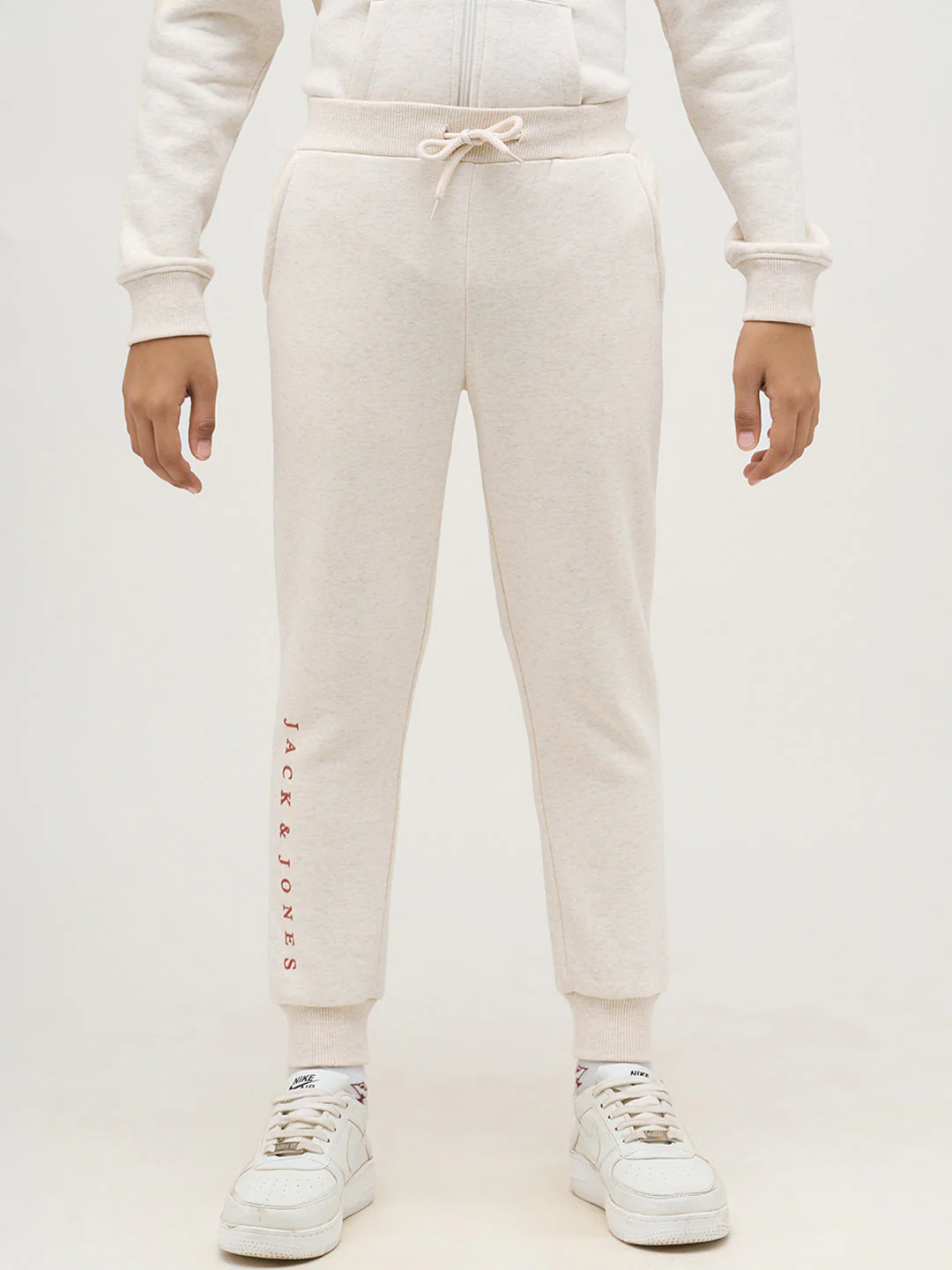 Boys Logo Text Sweatpants - White - Image 8