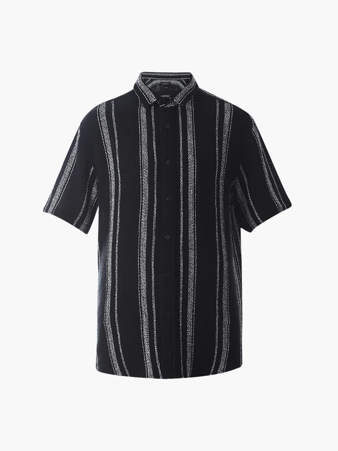 Striped Oversized Cotton Shirt - Image 7