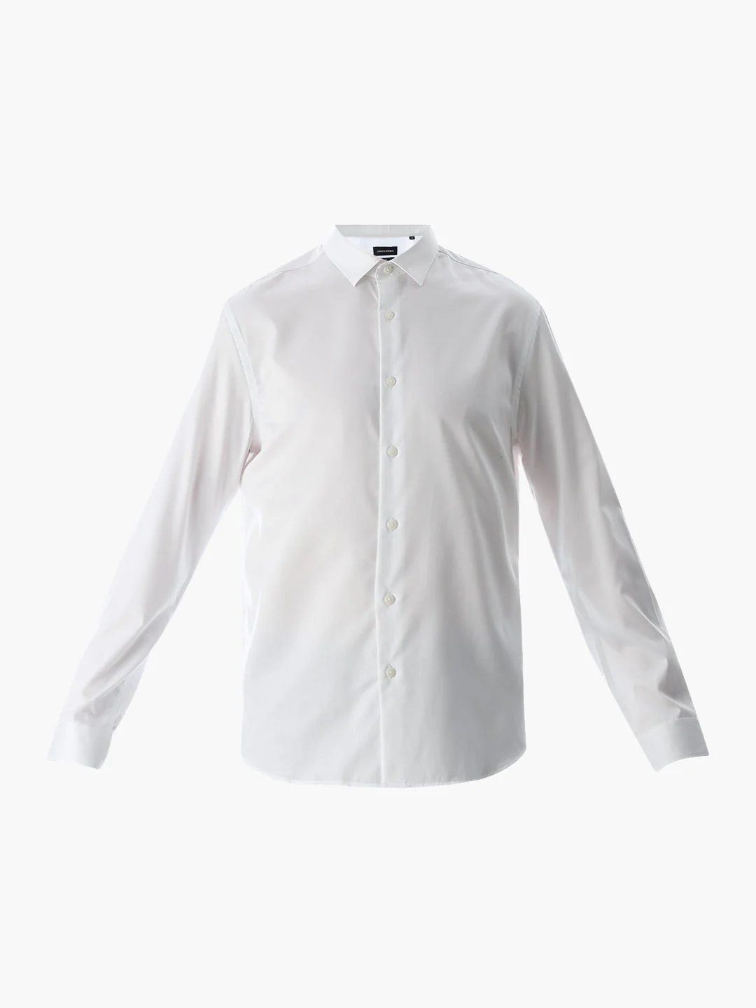 Stretch Slim Fit Full Sleeves Shirt - White - Image 7