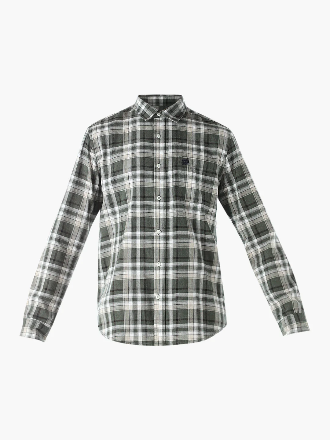Check Print Cotton Shirt - Image 7