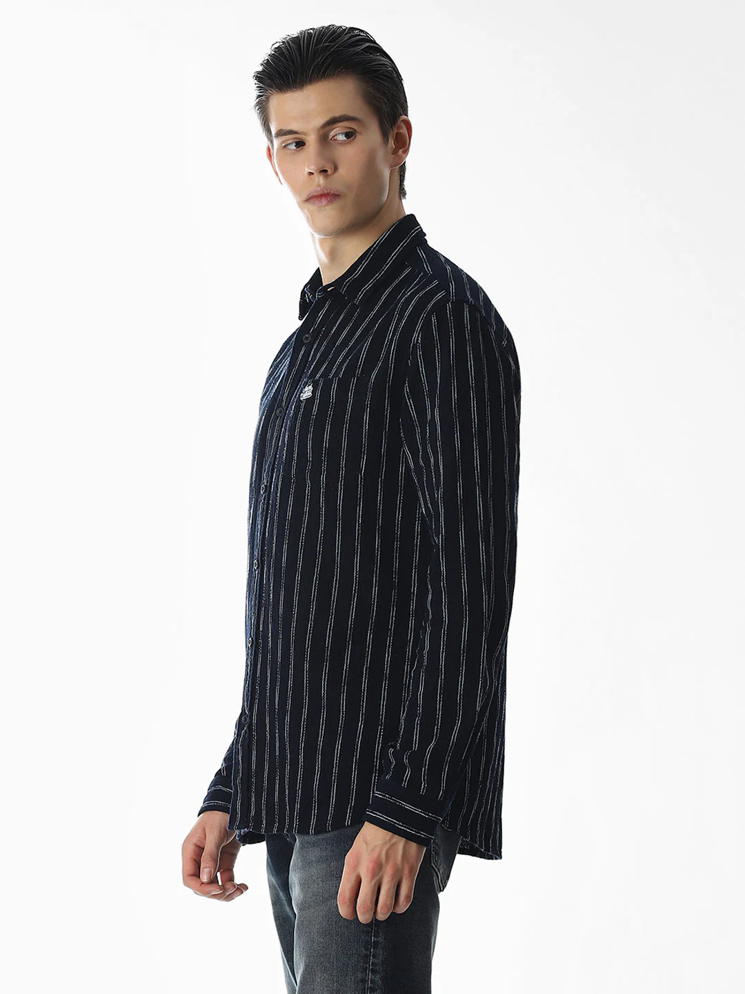 Striped Regular Fit Shirt - Image 3