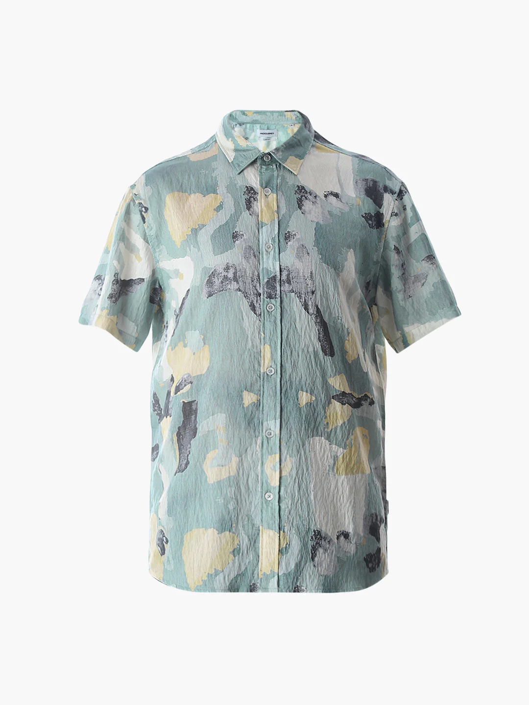 Comfort Fit Printed Shirt - Green - Image 7